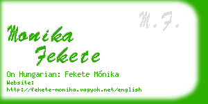 monika fekete business card